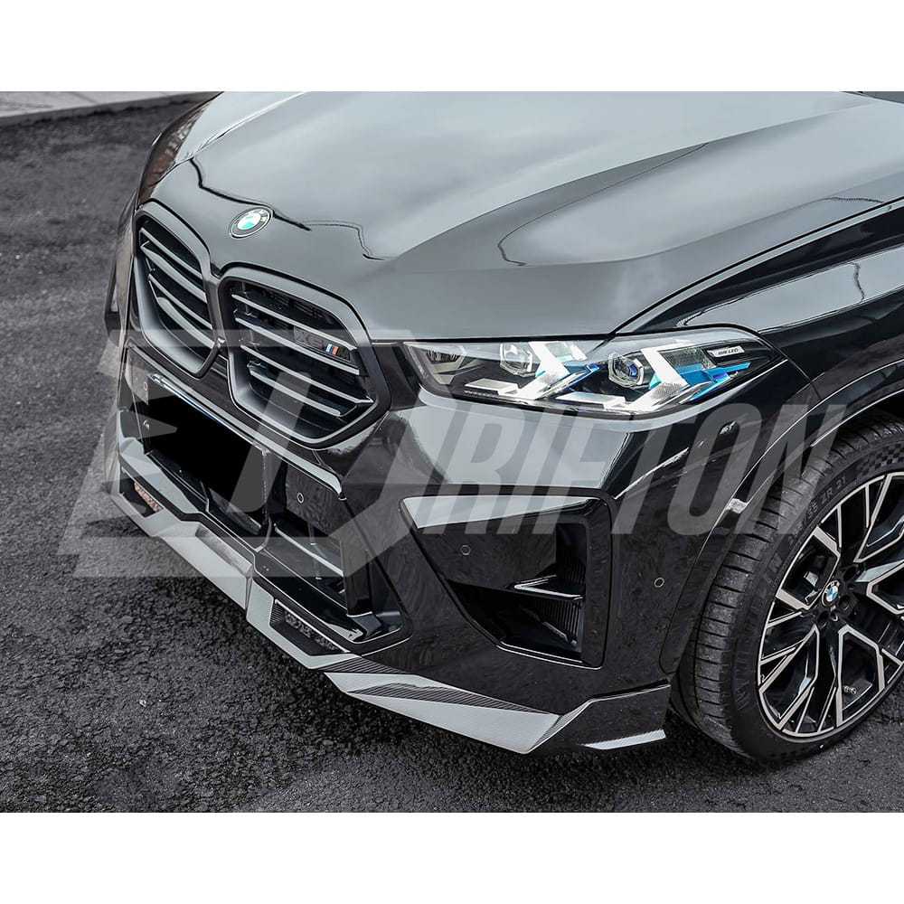 SQ Style Dry Carbon Fiber Front Bumper Lip For BMW X5M F95 LCI 2024-On