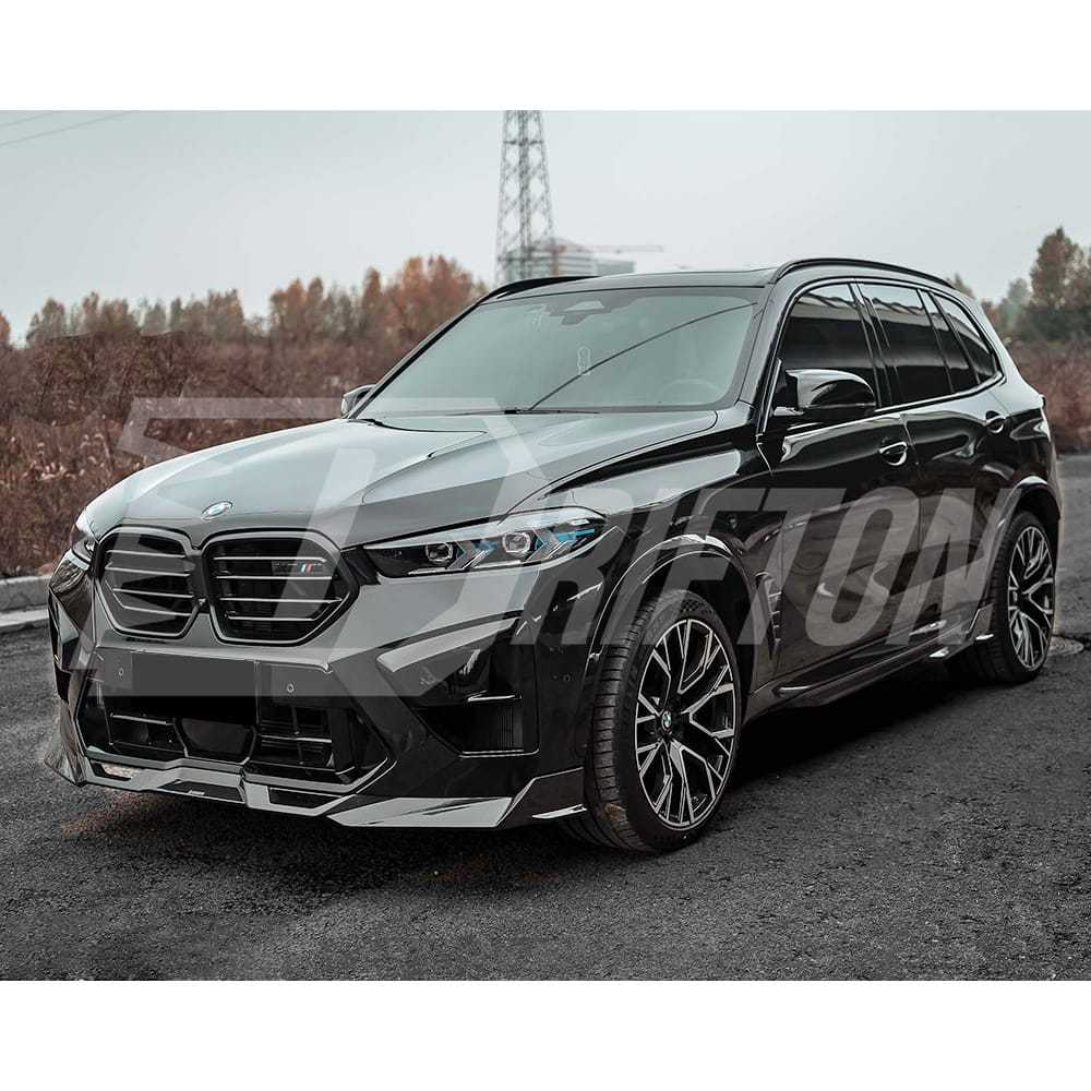 SQ Style Dry Carbon Fiber Front Bumper Lip For BMW X5M F95 LCI 2024-On