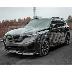 SQ Style Dry Carbon Fiber Front Bumper Lip For BMW X5M F95 LCI 2024-On