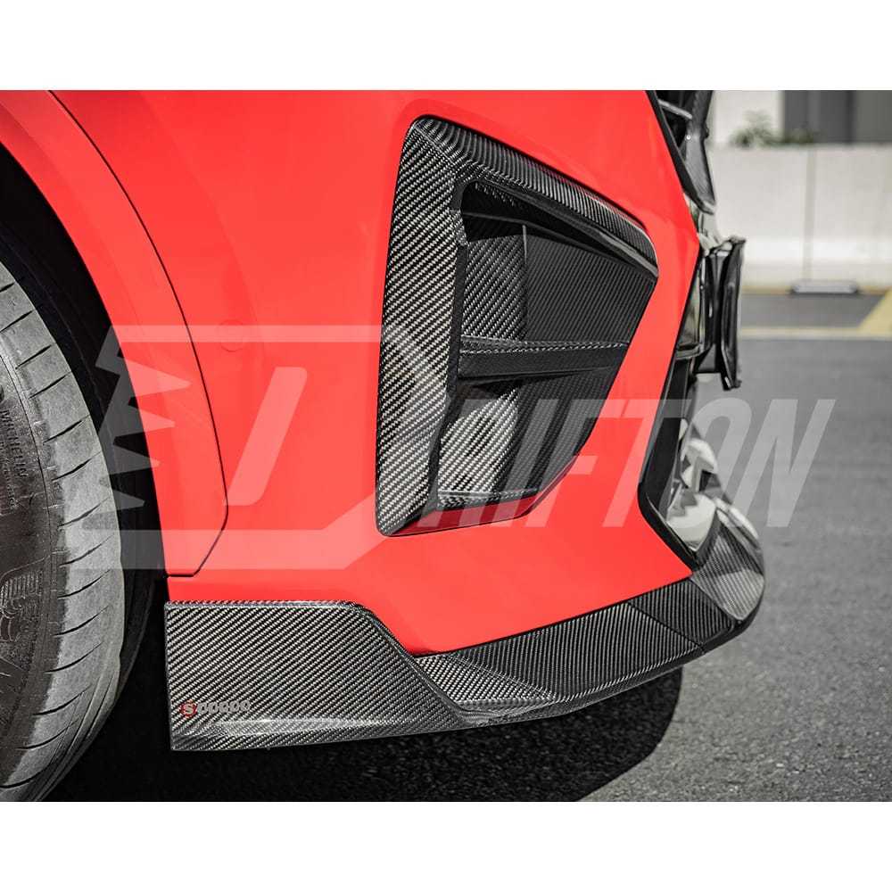 SQ Style Dry Carbon Fiber Front Bumper Lip For BMW X6M F96 LCI 2024-On
