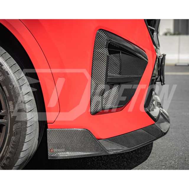 SQ Style Dry Carbon Fiber Front Bumper Side Vents For BMW X6M F96 LCI 2024-On
