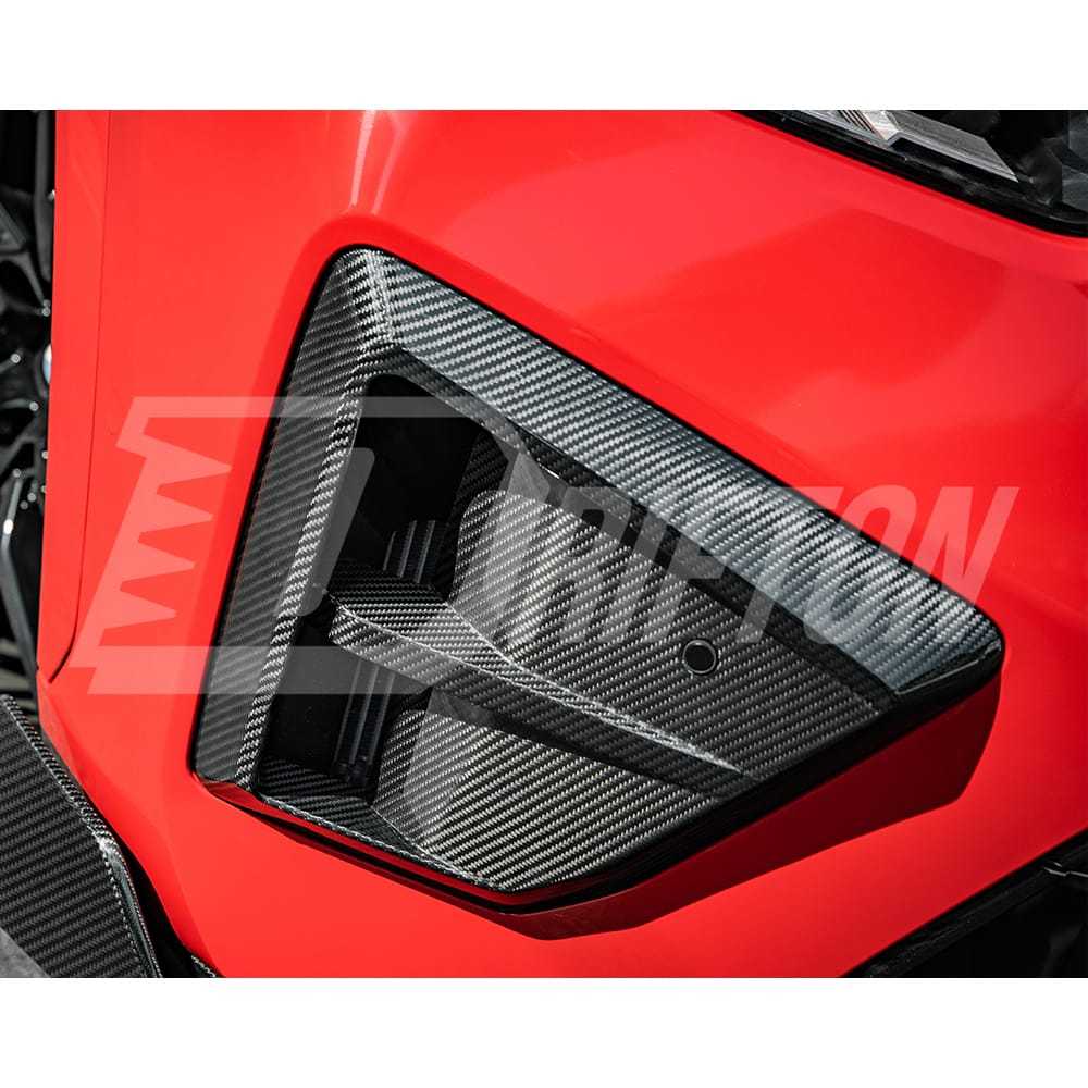 SQ Style Dry Carbon Fiber Front Bumper Side Vents For BMW X6M F96 LCI 2024-On