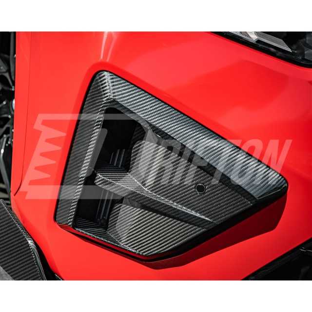 SQ Style Dry Carbon Fiber Front Bumper Side Vents For BMW X6M F96 LCI 2024-On