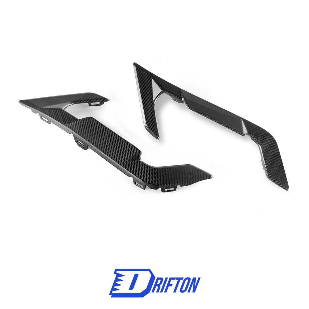 SQ Style Dry Carbon Fiber Front Fender Trim For BMW X6M F96 LCI 2024-On