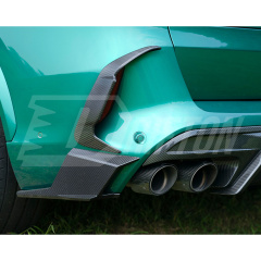 SQ Style Dry Carbon Fiber Rear Bumper Canards For BMW X5M F95 2019-On