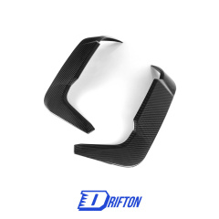 SQ Style Dry Carbon Fiber Rear Bumper Side Canards For BMW X6M F96 2019-On