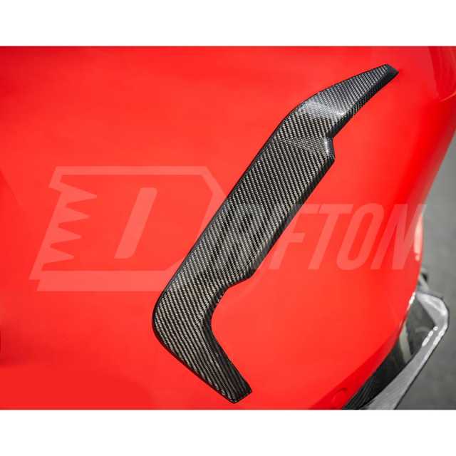 SQ Style Dry Carbon Fiber Rear Bumper Side Canards For BMW X6M F96 2019-On