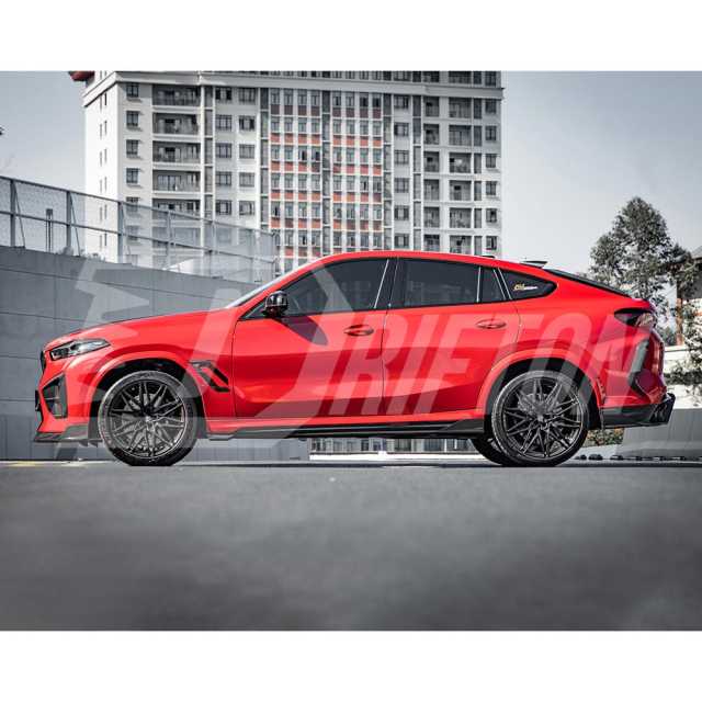 SQ Style Dry Carbon Fiber Side Skirt For BMW X6M F96 2019-On
