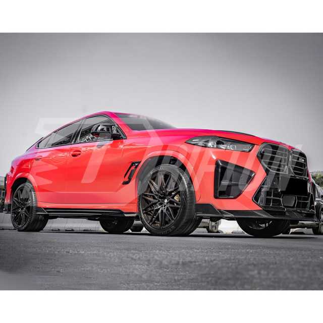 SQ Style Dry Carbon Fiber Side Skirt For BMW X6M F96 2019-On