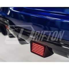 LED Brake Light Carbon Fiber Rear Diffuser For BMW M8 F91 2020-2024