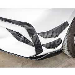 SQ Style Dry Carbon Fiber Front Bumper Canards For BMW M2 M2C F87 2016-2019