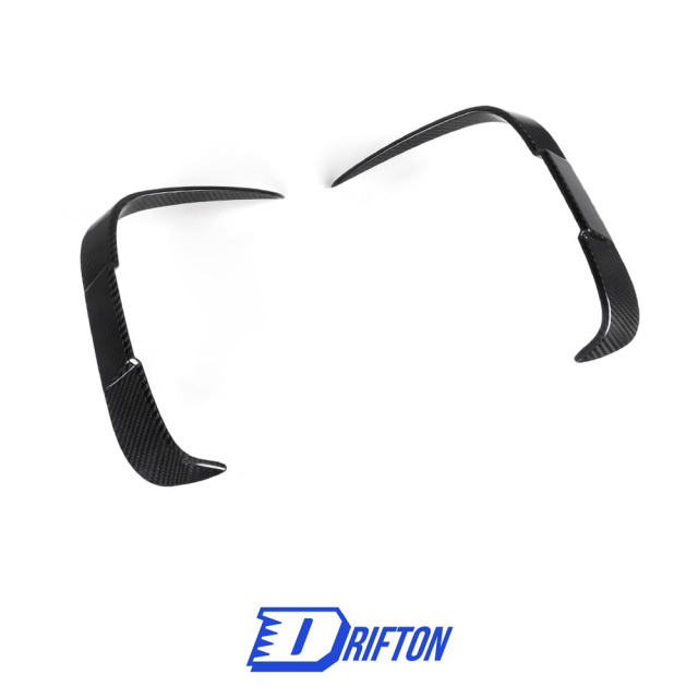 SQ Style Dry Carbon Fiber Rear Bumper Side Vents Trim For BMW M2 M2C F87 2016-2019