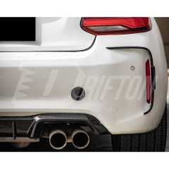 SQ Style Dry Carbon Fiber Rear Bumper Side Vents Trim For BMW M2 M2C F87 2016-2019