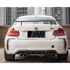 SQ Style Dry Carbon Fiber Rear Bumper Side Vents Trim For BMW M2 M2C F87 2016-2019