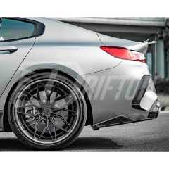 SQ Style Dry Carbon Fiber Rear Bumper Side Vents Trim For BMW M8 F91 F92 F83 2020-2024