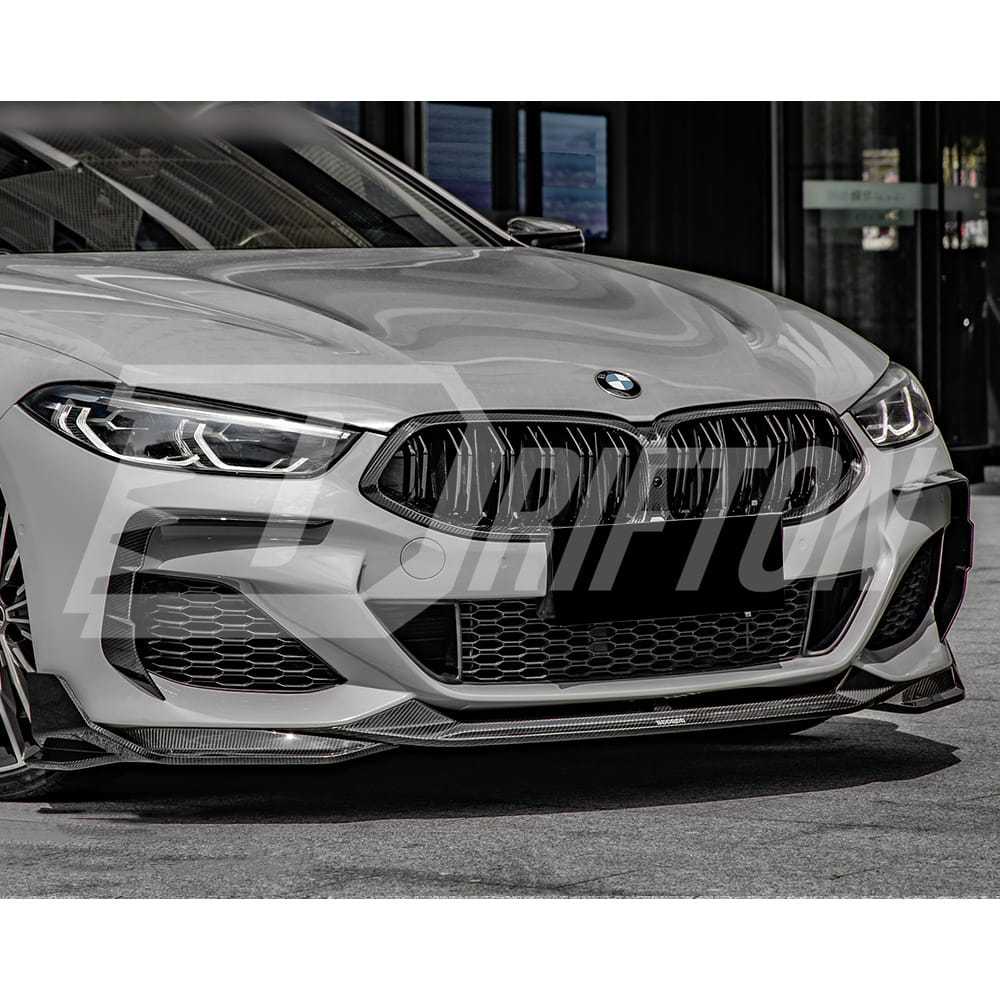SQ Style Dry Carbon Front Bumper Lip For BMW 8 Series G14 G15 G16 2018-2025