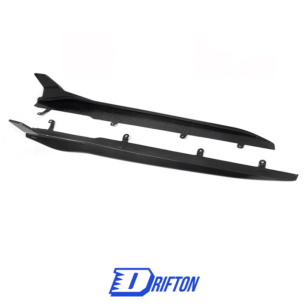 SQ Style Dry Carbon Side Skirt Splitters For BMW 8 Series G14 G15 G16 2018-2025