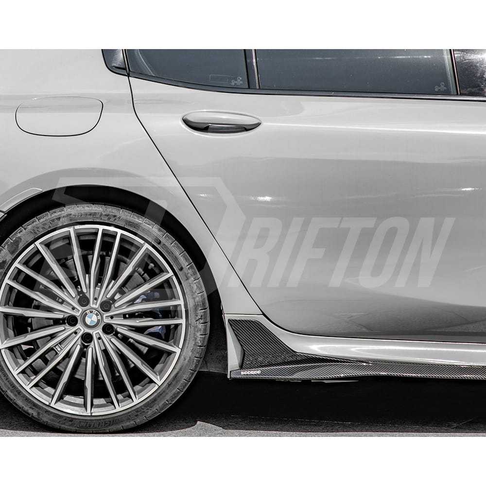 SQ Style Dry Carbon Side Skirt Splitters For BMW 8 Series G14 G15 G16 2018-2025