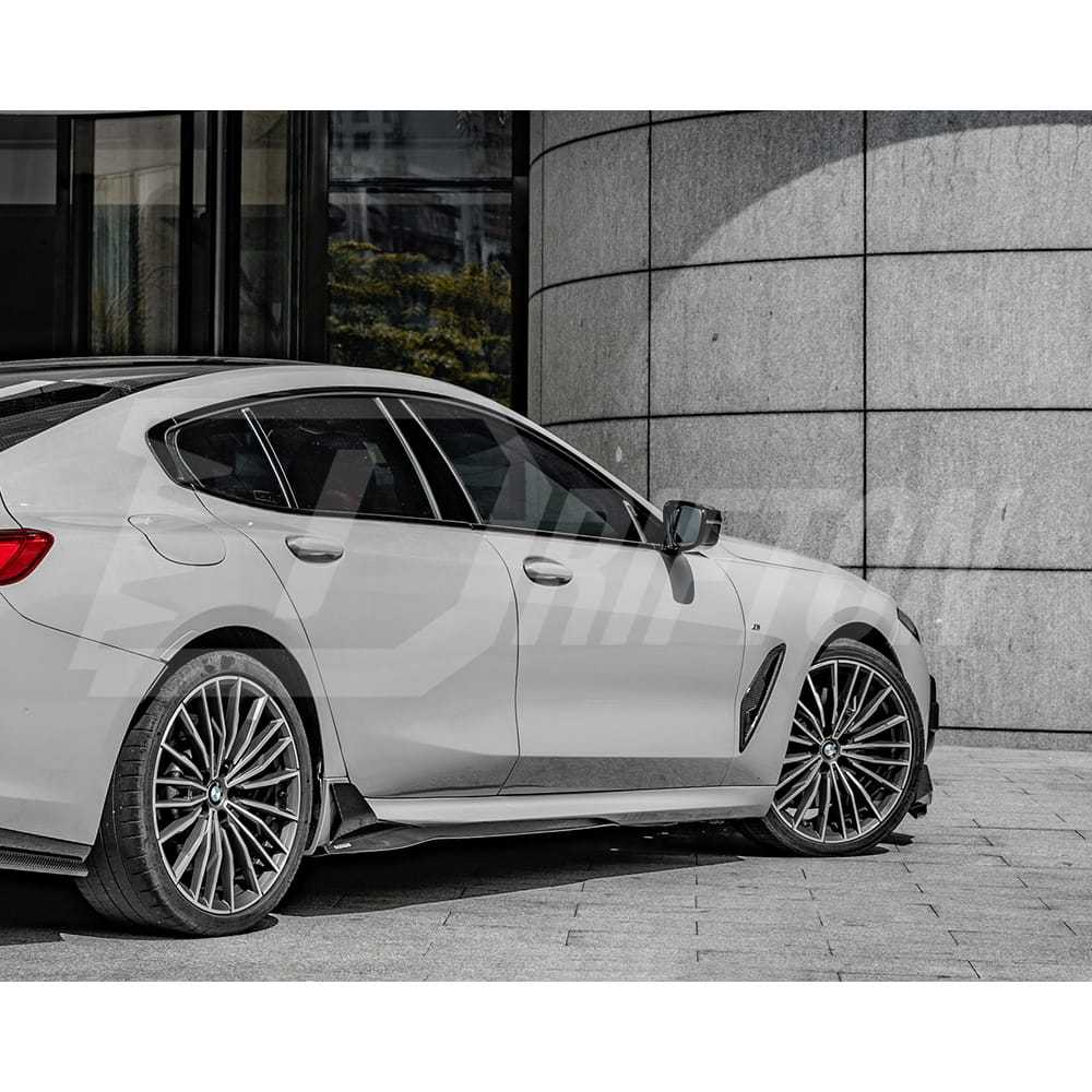 SQ Style Dry Carbon Side Skirt Splitters For BMW 8 Series G14 G15 G16 2018-2025
