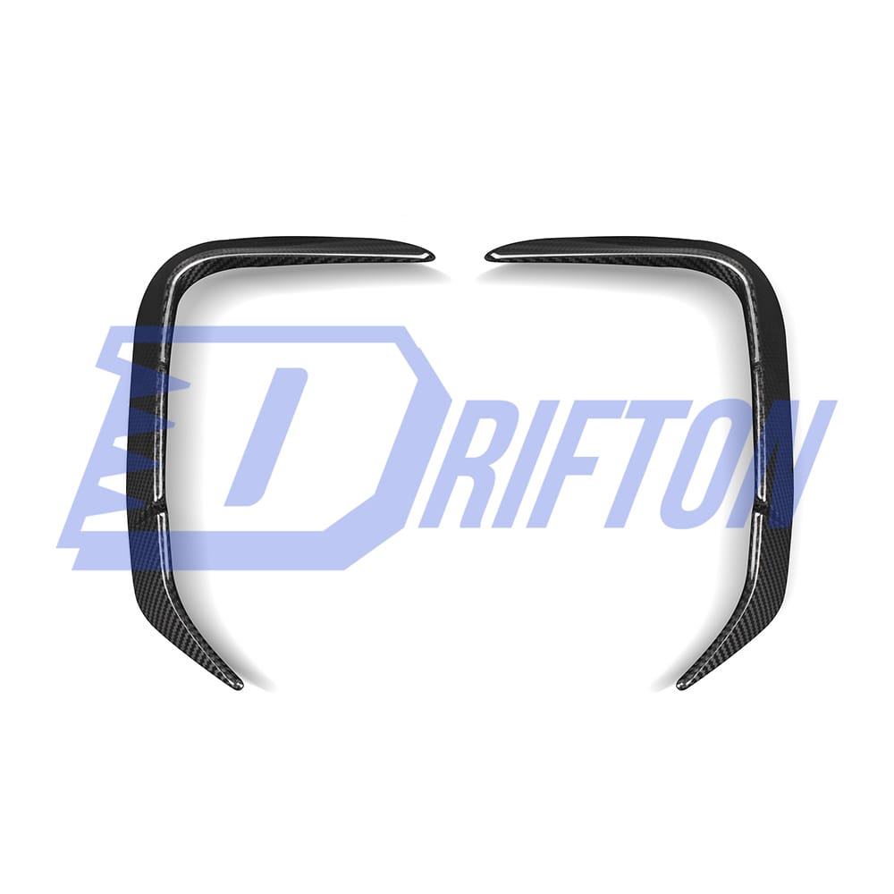 SQ Style Dry Carbon Fiber Rear Bumper Side Canards For BMW F97 X3M LCI 2022-2024