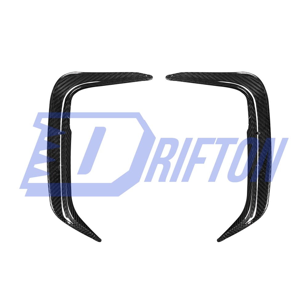 SQ Style Dry Carbon Fiber Rear Bumper Side Canards For BMW F97 X3M LCI 2022-2024