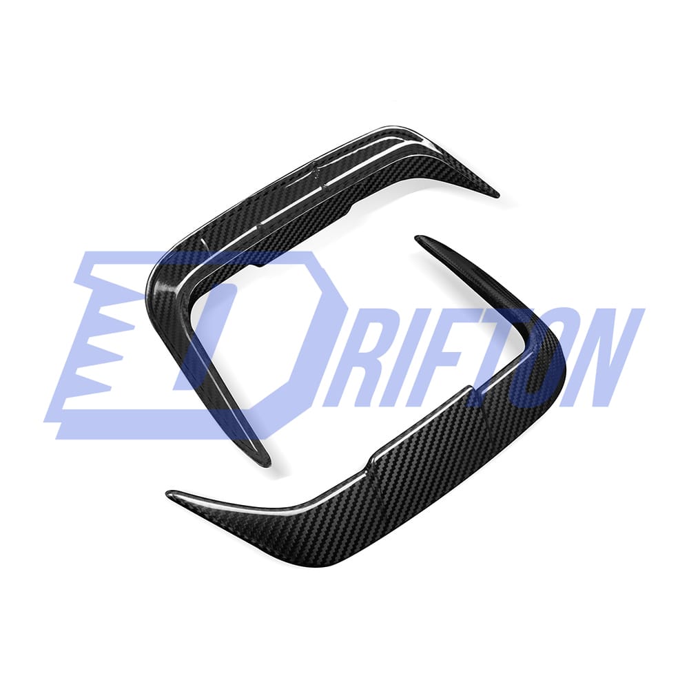 SQ Style Dry Carbon Fiber Rear Bumper Side Canards For BMW F97 X3M LCI 2022-2024
