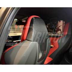 Dry Carbon Fiber Seat Back Headrest Trim For BMW F97 X3M F89 X4M LCI 2019-2024