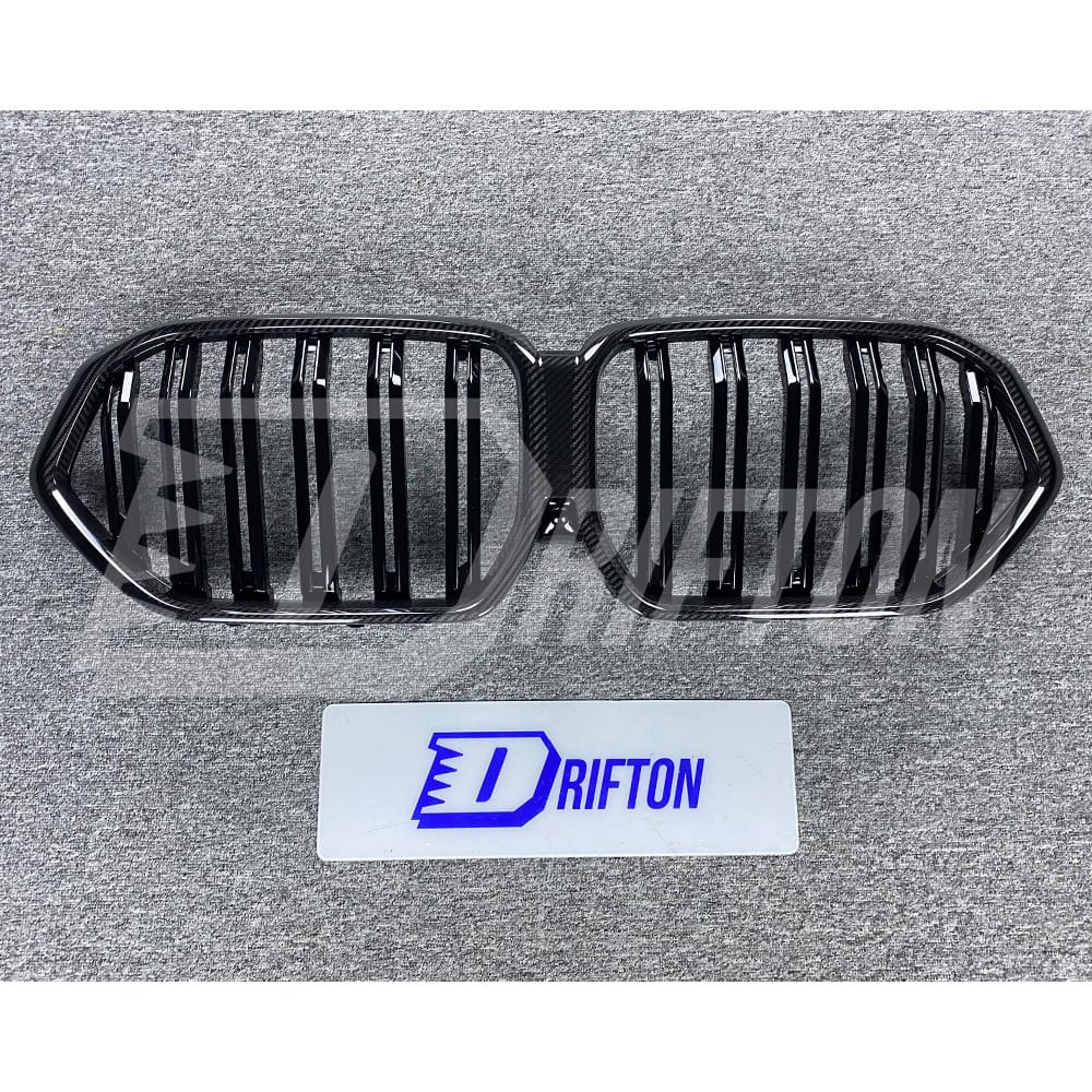 Dry Carbon Fiber Front Bumper Grille For BMW X6 G06 LCI 2024-ON