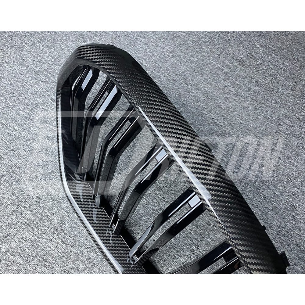 Dry Carbon Fiber Front Bumper Grille For BMW X6 G06 LCI 2024-ON