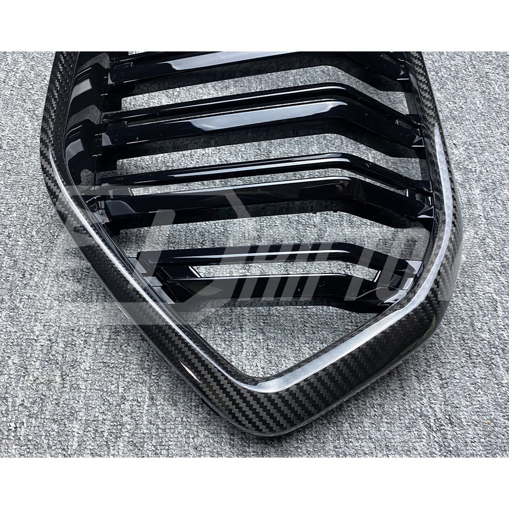 Dry Carbon Fiber Front Bumper Grille For BMW X6 G06 LCI 2024-ON