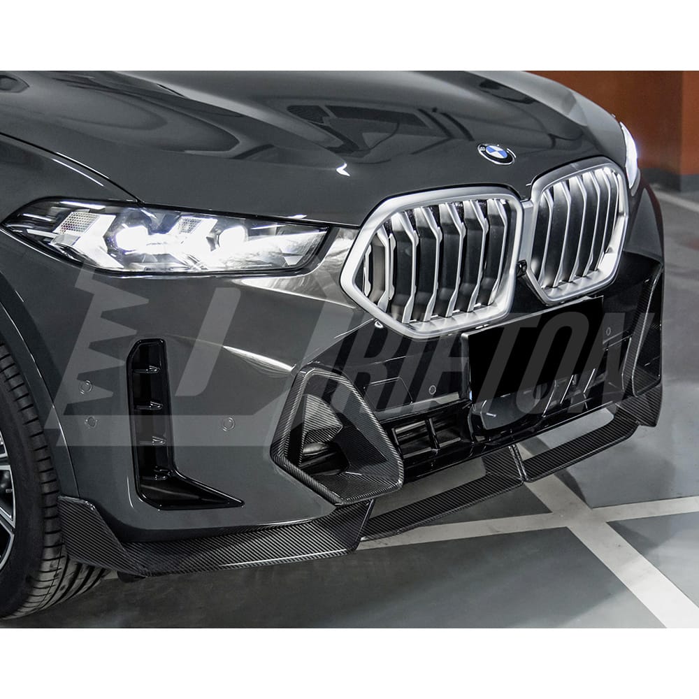 MP Style Dry Carbon Fiber Front Bumper Side Vents For BMW X6 G06 LCI 2024-ON