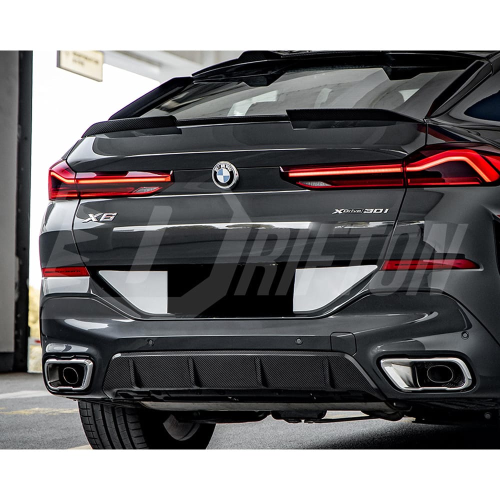 MP Style Dry Carbon Fiber Rear Diffuser For BMW X6 G06 2019-ON