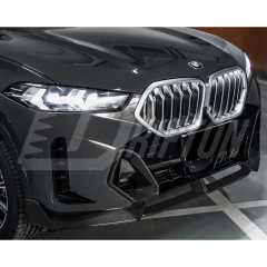MP Style Dry Carbon Fiber Front Bumper Lip For BMW X6 G06 LCI 2024-ON