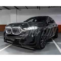 MP Style Dry Carbon Fiber Front Bumper Lip For BMW X6 G06 LCI 2024-ON