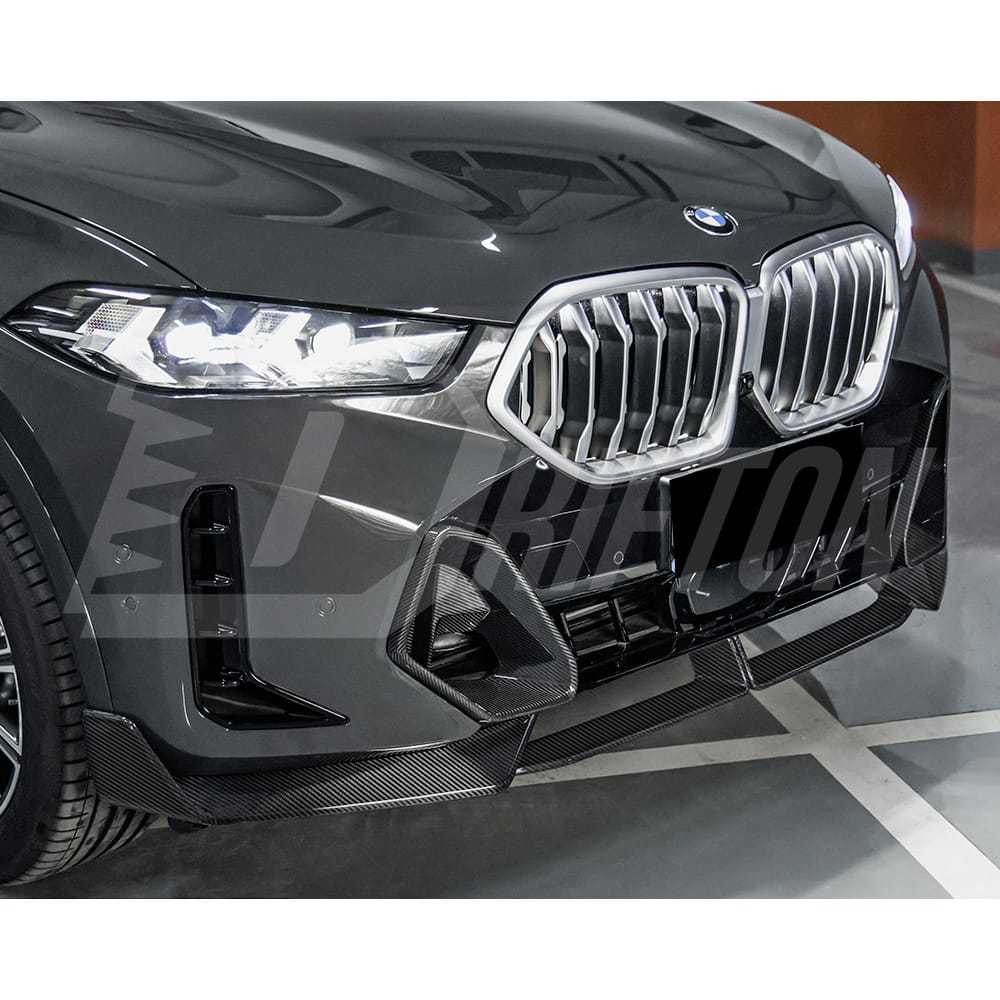 MP Style Dry Carbon Fiber Front Bumper Side Vents For BMW X6 G06 LCI 2024-ON