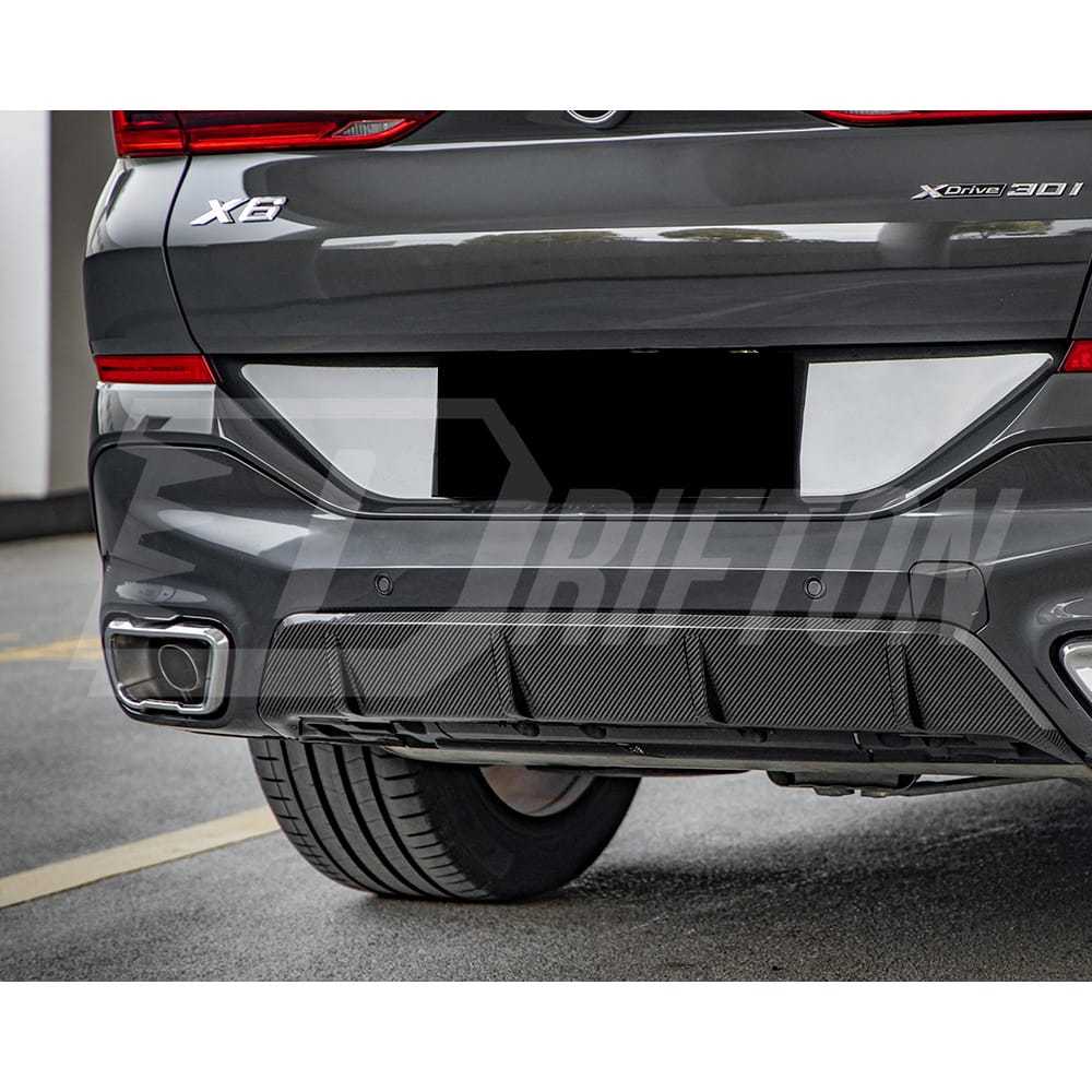 MP Style Dry Carbon Fiber Rear Diffuser For BMW X6 G06 2019-ON