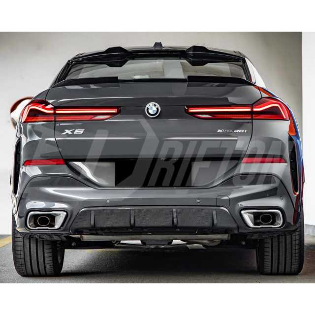 SQ Style Dry Carbon Fiber Rear Roof Spoiler For BMW X6 G06 2019-ON