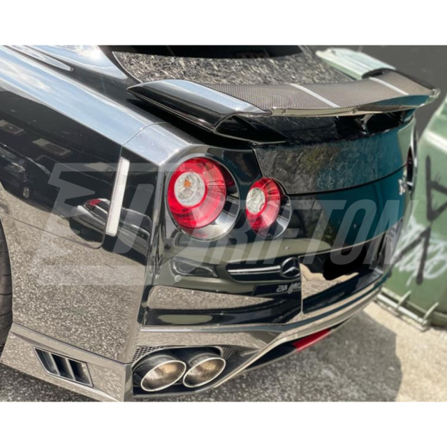 Litchfield LM20 Style Carbon Fiber Rear Wing Duck Gurney Flap For Nissan R35 GTR 2008-2016