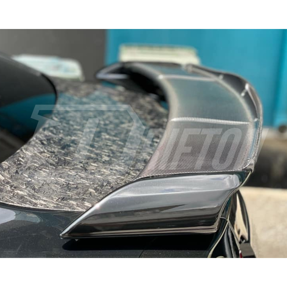 Litchfield LM20 Style Carbon Fiber Rear Wing Duck Gurney Flap For Nissan R35 GTR 2008-2016