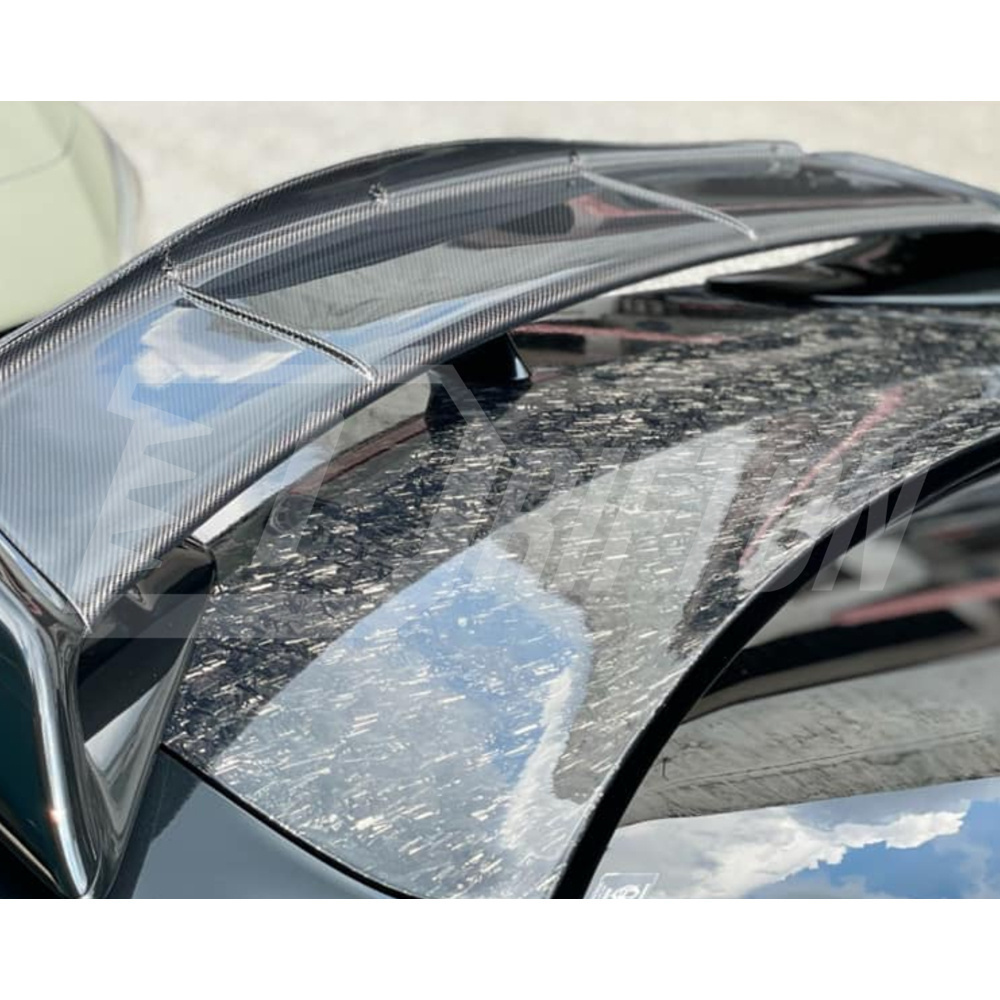 Litchfield LM20 Style Carbon Fiber Rear Wing Duck Gurney Flap For Nissan R35 GTR 2008-2016
