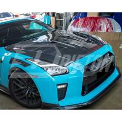 TopSecret Style Carbon Fiber Hood For Nissan R35 GTR 2017-2026