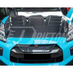 TopSecret Style Carbon Fiber Hood For Nissan R35 GTR 2017-2026