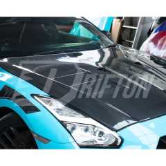 TopSecret Style Carbon Fiber Hood For Nissan R35 GTR 2017-2026