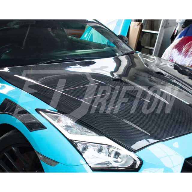 TopSecret Style Carbon Fiber Hood For Nissan R35 GTR 2017-2026