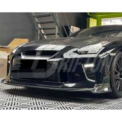 Varis MY17 Style Carbon Fiber Front Lip For Nissan R35 GTR 2017-2023