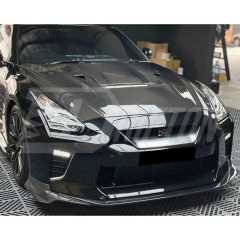 Varis MY17 Style Carbon Fiber Front Lip For Nissan R35 GTR 2017-2023