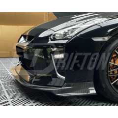 Varis MY17 Style Carbon Fiber Front Lip For Nissan R35 GTR 2017-2023