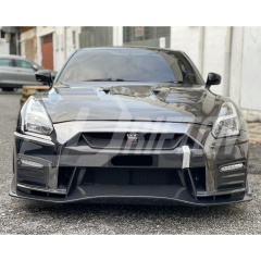 Nismo MY17 Style Half Carbon Fiber Front Bumper For Nissan R35 GTR 2008-2016