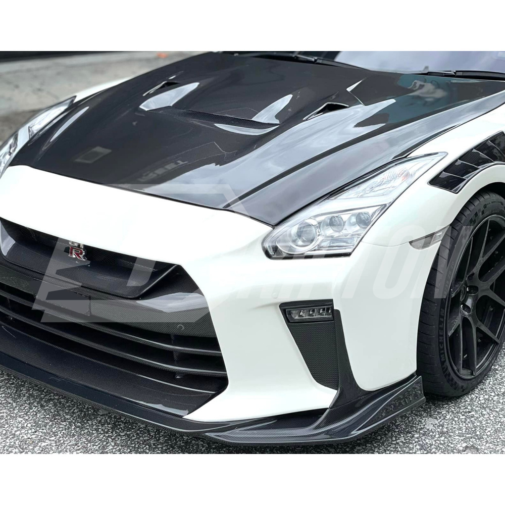 Varis MY17 Style Carbon Fiber Cooling Hood For Nissan R35 GTR 2017-2026