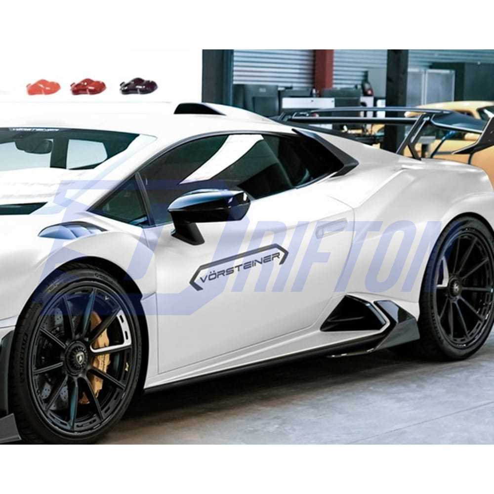 Vorsteiner Style Dry Carbon Fiber Rear Fender Vents Trims For Lamborghini Huracan STO 2021-2025